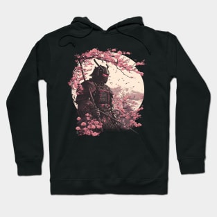 Aesthetic Vintage Samurai Japanese Art Samurai Retro cherry T-Shirt Hoodie